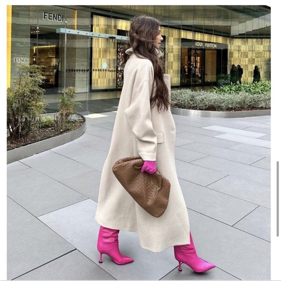 NWT ZARA OVERSIZED MANTENCO WOOD collar Size M 
🚨FIRM PRICE NO DISCOUNT - Picture 13 of 16